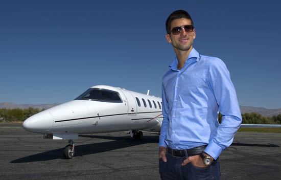 Novak Đoković a Bombardier márka utazó nagykövete