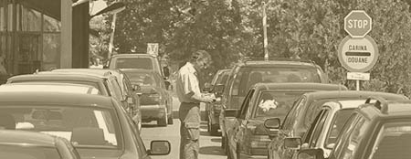 Barnul már a határ