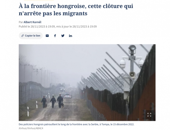 A magyar kerítés nem képes arra, hogy feltartóztassa a migránsokat