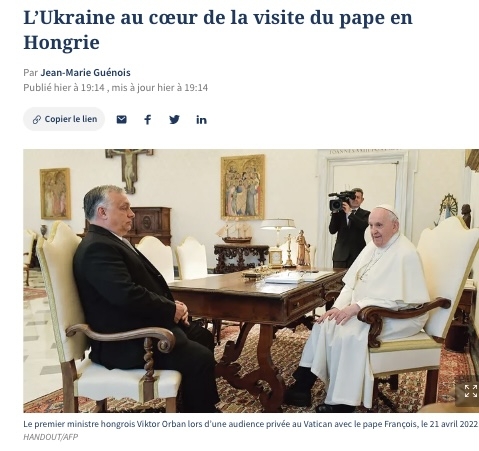 Ukrajna lesz a pápa budapesti látogatásának középpontjában