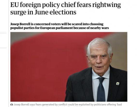 Borrell aggódik egy esetleges jobboldali fordulattól Európában