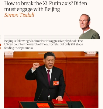 Biden tárgyaljon Pekinggel, ha meg akarja törni az orosz-kínai tengelyt