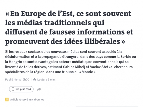 Magyarországon és Szerbiában leginkább a közmédia terjeszti az álhíreket