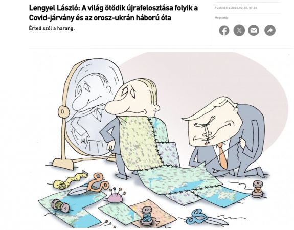 A világ ötödik újrafelosztása folyik a Covid-járvány és az orosz-ukrán háború óta  