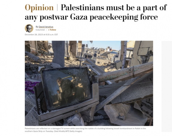 A palesztinokat mindenképpen be kell vonni a gázai békefenntartásba, ha egyszer véget ér a háború