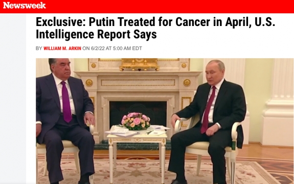 Newsweek: Putyint rák miatt kezelték áprilisban