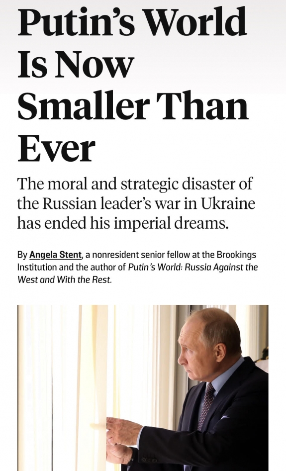 Az orosz világ, vagyis Putyin világa jelenleg minden eddiginél kisebb
