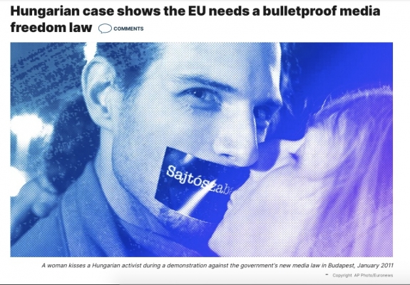 Az EU-nak golyóálló rendszert kell kidolgoznia a sajtószabadság megőrzésére