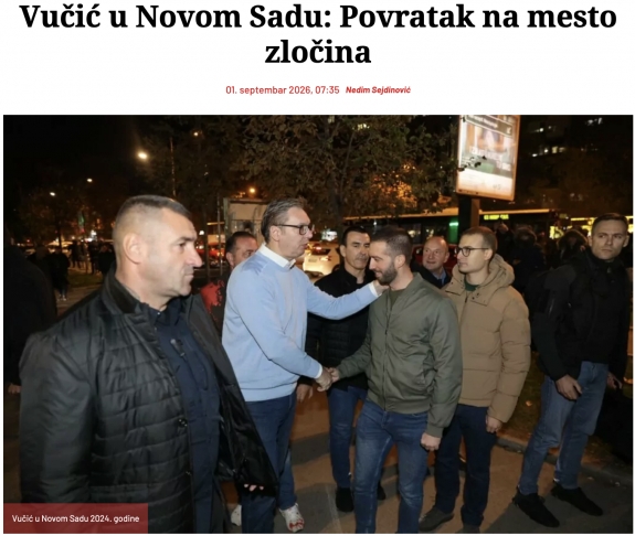 Vučić Újvidéken: Visszatérés a bűntett helyszínére