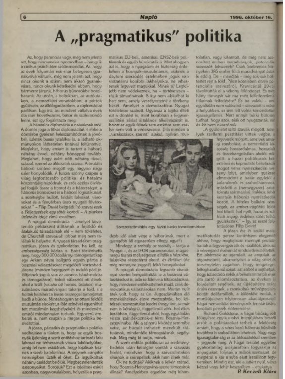 A „pragmatikus” politika