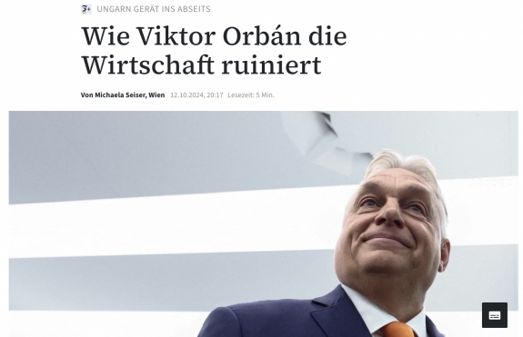 Orbán Viktor tönkreteszi a gazdaságot