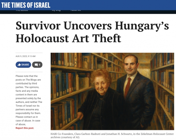 Bizonyíték arra, hogy a magyar állam zsidó tulajdonú műkincsek lopott el 1944-ben