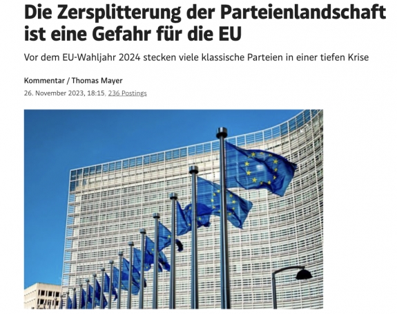 A pártrendszer széttagoltsága veszélyt jelent az EU számára