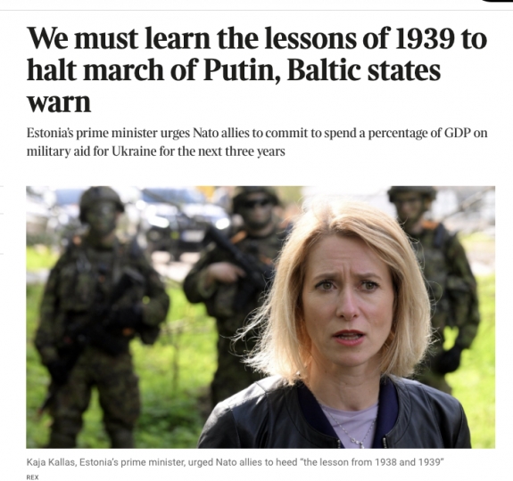 Meg kell tanulni az 1939-es leckét Putyin megfékezésében